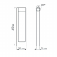 Уличный светодиодный светильник Arlight LGD-Path-Frame-Rotary-H650-6W Warm3000 020345(1)