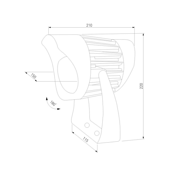 Ландшафтный светодиодный светильник Elektrostandard Landscape 35186/F a069769 Ландшафтный светодиодный светильник Elektrostandard Landscape 35186/F a069769