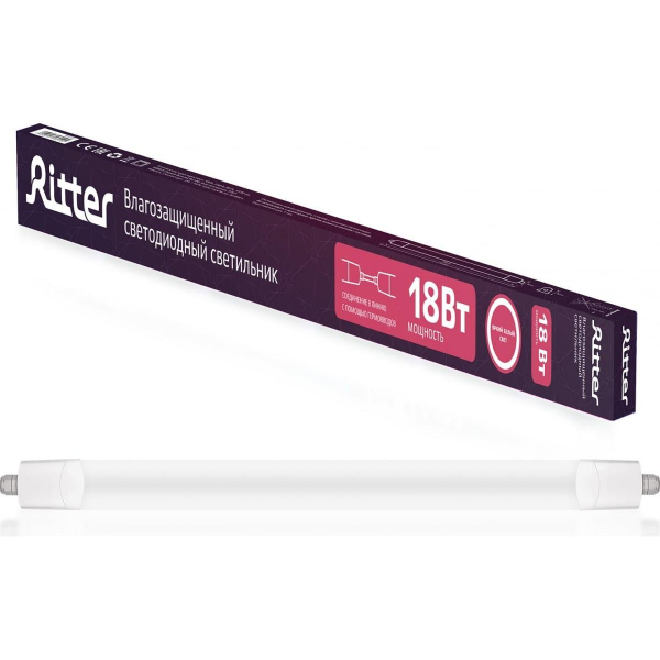 Линейный светодиодный светильник Ritter DSP01-18-6K 56012 8 Линейный светодиодный светильник Ritter DSP01-18-6K 56012 8