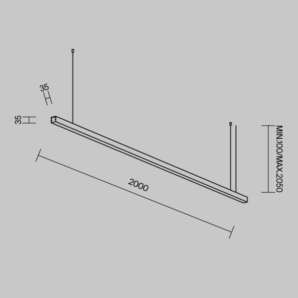 Линейный светильник Maytoni Technical LL312016