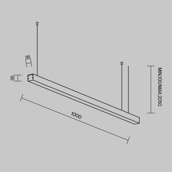 Линейный светильник Maytoni Technical LL312003