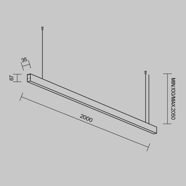 Линейный светильник Maytoni Technical LL312040