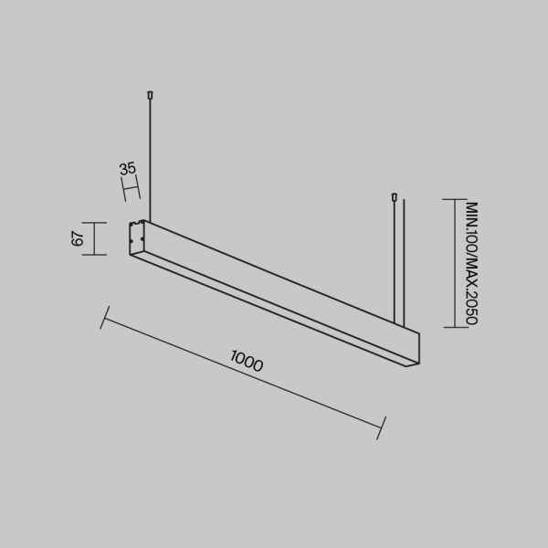 Линейный светильник Maytoni Technical LL312036