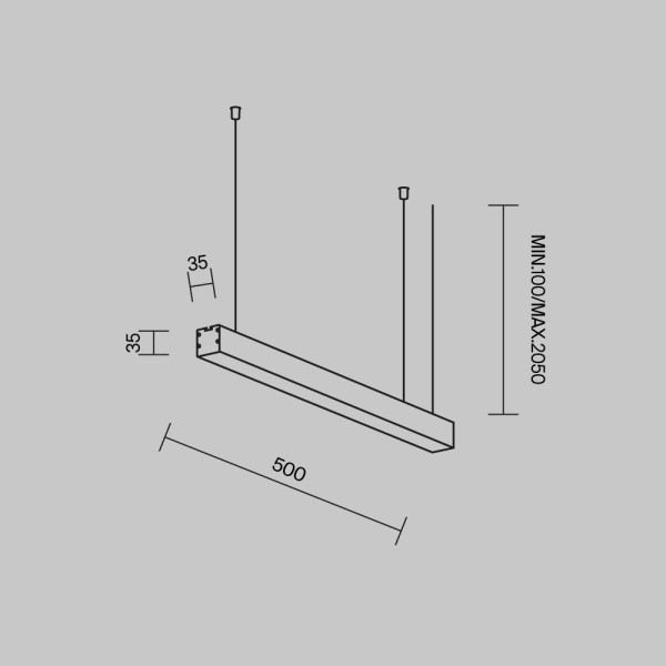 Линейный светильник Maytoni Technical LL312009
