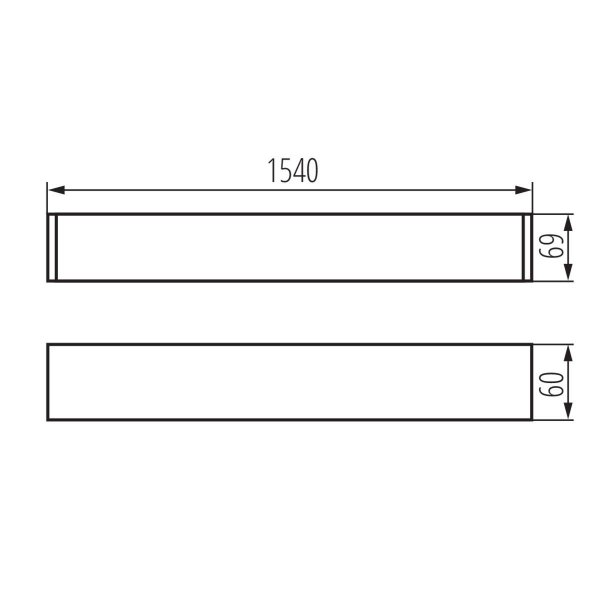 Линейный светильник Kanlux ALIN 4LED 1X150-W-NT 27425 Линейный светильник Kanlux ALIN 4LED 1X150-W-NT 27425