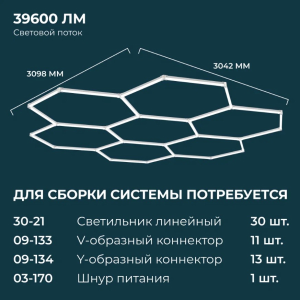 Светильник линейный светодиодный накладной серия NET Apeyron 30-21
