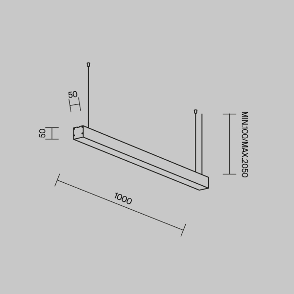 Линейный светильник Maytoni Technical LL312020