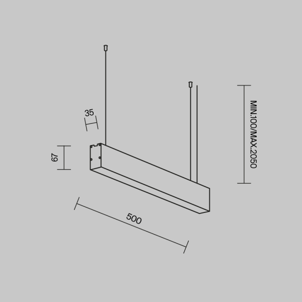 Линейный светильник Maytoni Technical LL312034
