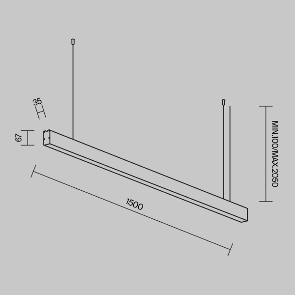 Линейный светильник Maytoni Technical LL312045