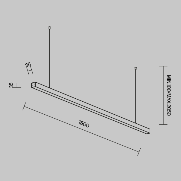 Линейный светильник Maytoni Technical LL312005