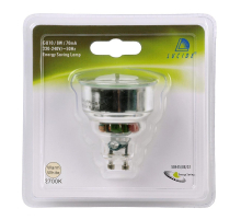 Лампа люминесцентные Lucide GU10 8W 2700K прозрачная 50445/08/31