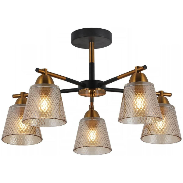 Потолочная люстра Illumico IL8226-5COU-79 BK GD Потолочная люстра Illumico IL8226-5COU-79 BK GD