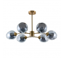 Потолочная люстра Arte Lamp Yuka Smoky A7759PL-6PB