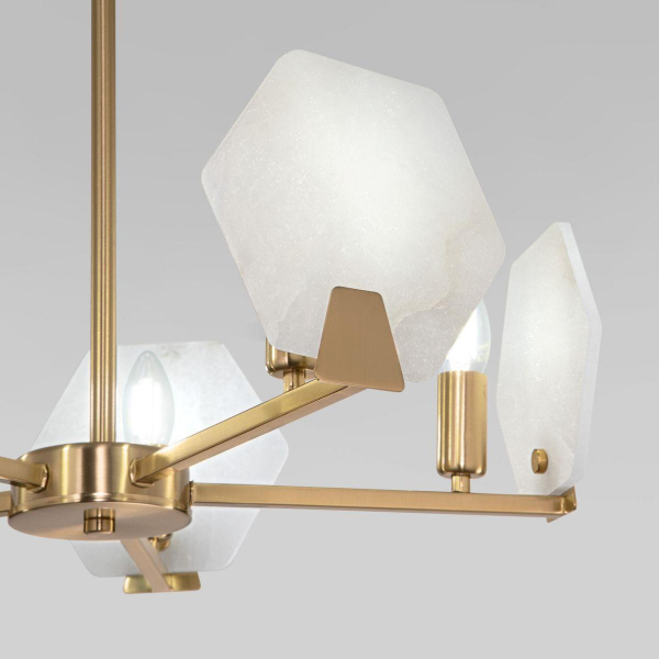Потолочная люстра Eurosvet Marble 60158/5 латунь Потолочная люстра Eurosvet Marble 60158/5 латунь
