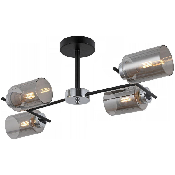 Потолочная люстра Illumico IL8276-4COU-79 BK CR Потолочная люстра Illumico IL8276-4COU-79 BK CR
