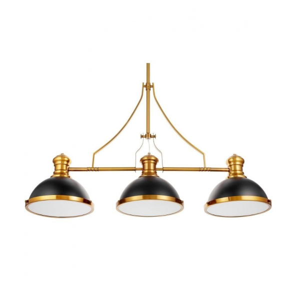 Подвесная люстра Lumina Deco Ettore LDP 710-3 BK+MD Подвесная люстра Lumina Deco Ettore LDP 710-3 BK+MD