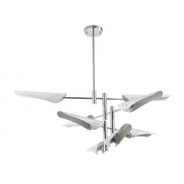 Подвесная люстра Crystal Lux Rafael SP8 Chrome Подвесная люстра Crystal Lux Rafael SP8 Chrome