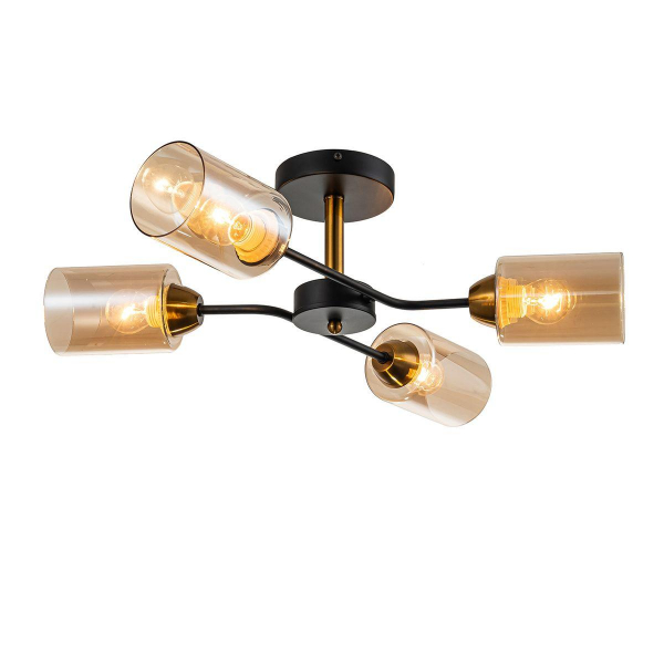 Потолочная люстра Escada Vertigo 1131/4P Black/Gold Потолочная люстра Escada Vertigo 1131/4P Black/Gold