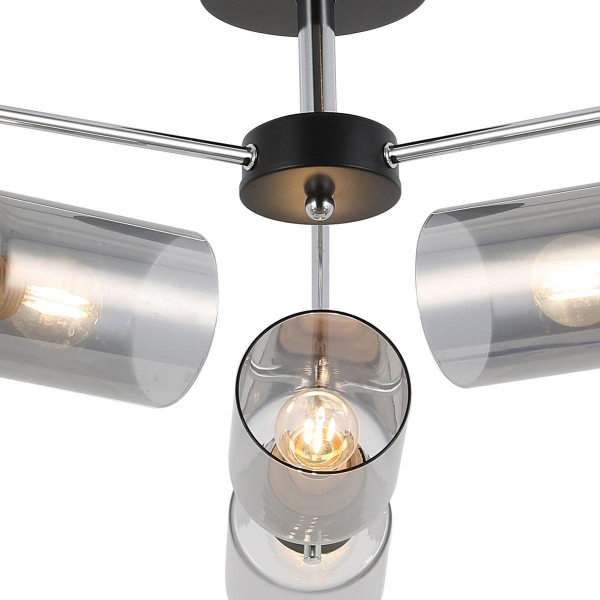Потолочная люстра Illumico IL8249-6COU-79 BK CR Потолочная люстра Illumico IL8249-6COU-79 BK CR