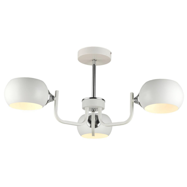 Потолочная люстра IMEX MD.4914-3-S WH+CH Потолочная люстра IMEX MD.4914-3-S WH+CH