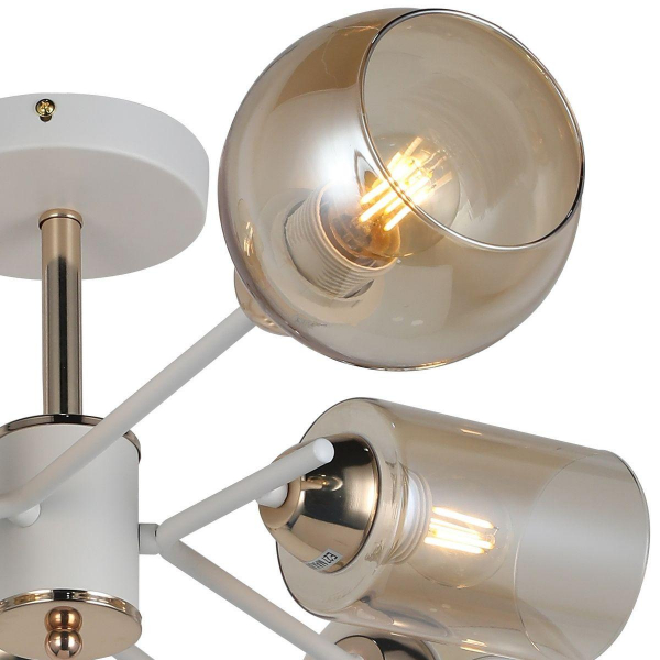 Потолочная люстра Illumico IL8243-6COU-79 WH GD Потолочная люстра Illumico IL8243-6COU-79 WH GD
