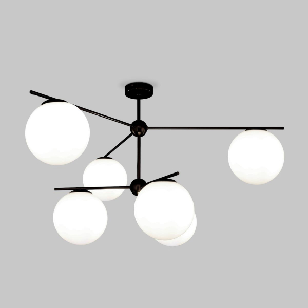 Потолочная люстра Eurosvet Marbella 60147/6 черный Smart