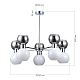 Потолочная люстра Evoluce Thonet SLE1138-102-10