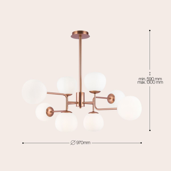 Подвесная люстра Maytoni Erich MOD221-PL-08-G Подвесная люстра Maytoni Erich MOD221-PL-08-G