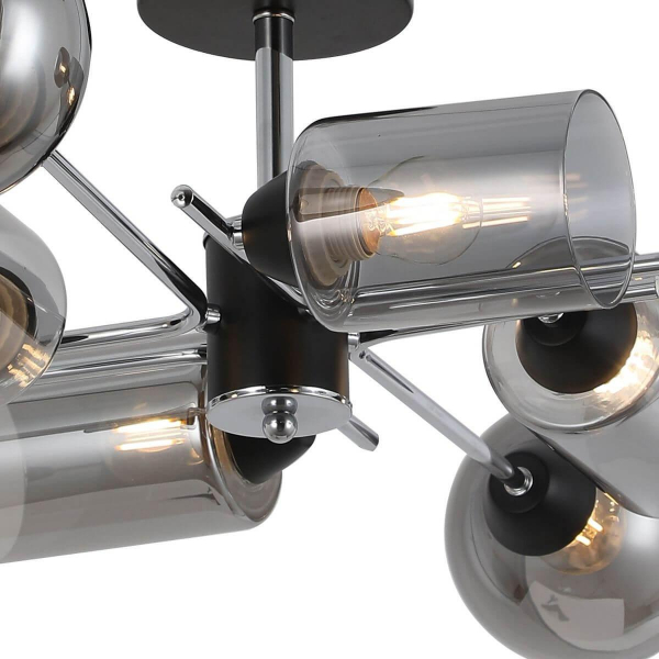 Потолочная люстра Illumico IL8243-8COU-79 BK CR Потолочная люстра Illumico IL8243-8COU-79 BK CR