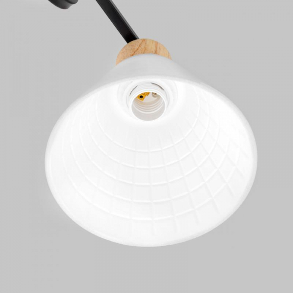 Потолочная люстра IMEX MD.5716-5-S-BK+WOOD Потолочная люстра IMEX MD.5716-5-S-BK+WOOD