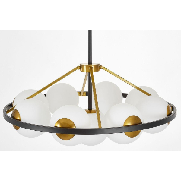 Подвесная люстра Lumina Deco Donzano LDP 8034-9 BK+WT Подвесная люстра Lumina Deco Donzano LDP 8034-9 BK+WT