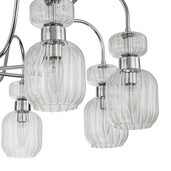 Потолочная люстра Escada Gloss 1141/8PL Chrome/Clear Потолочная люстра Escada Gloss 1141/8PL Chrome/Clear