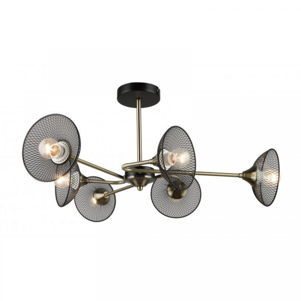 Потолочная люстра IMEX MD.5700-6-S-AB+BK Потолочная люстра IMEX MD.5700-6-S-AB+BK