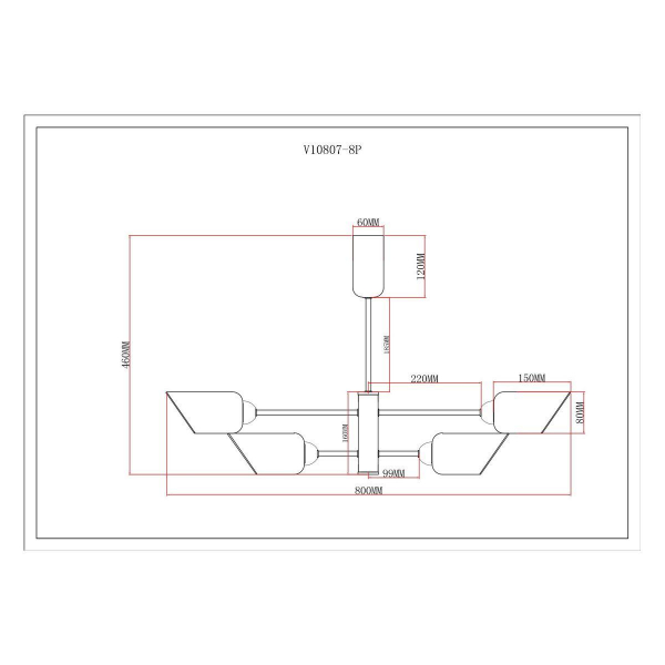 Потолочная люстра Moderli Avery V10807-8P Потолочная люстра Moderli Avery V10807-8P