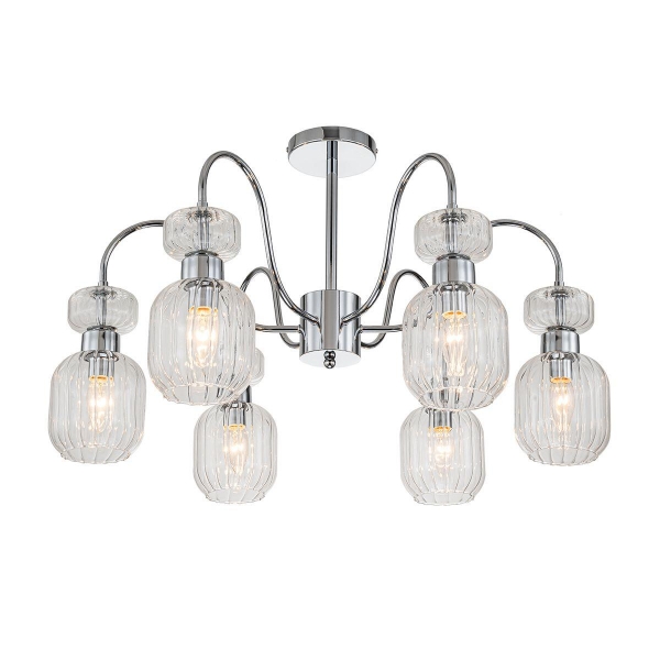 Потолочная люстра Escada Gloss 1141/6PL Chrome/Clear Потолочная люстра Escada Gloss 1141/6PL Chrome/Clear