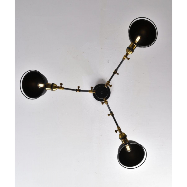 Подвесная люстра Lumina Deco Valmonti LDP D015-3 BK Подвесная люстра Lumina Deco Valmonti LDP D015-3 BK
