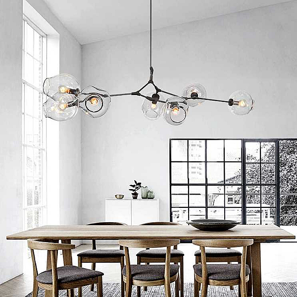 Подвесная люстра Imperium Loft Адель Branching Bubble Chandelier L11 Black Amber 239861-22