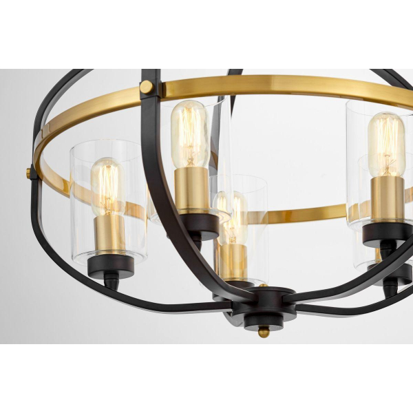 Подвесная люстра Lumina Deco Monterey LDP 1141-5 BK+MD Подвесная люстра Lumina Deco Monterey LDP 1141-5 BK+MD