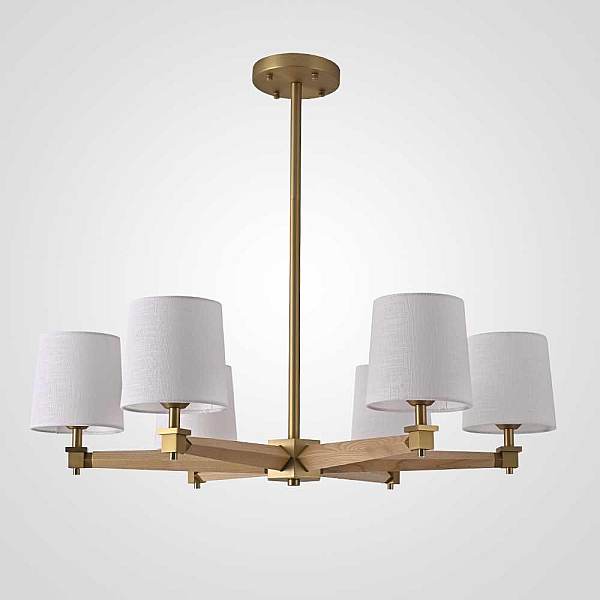Подвесная люстра Imperium Loft Jorgenson D85 White/Light Wood 203575-26