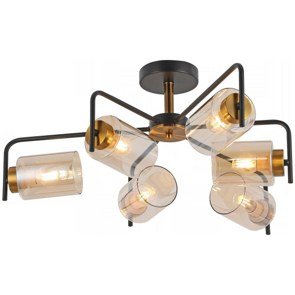 Потолочная люстра Illumico IL8248-6COU-79 BK GD Потолочная люстра Illumico IL8248-6COU-79 BK GD