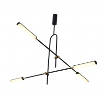 Подвесная светодиодная люстра Gerhort G61302/4BK+GD Подвесная светодиодная люстра Gerhort G61302/4BK+GD