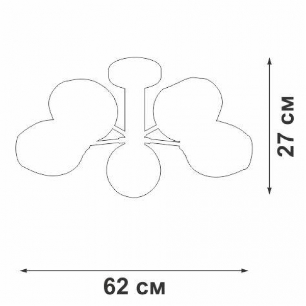 Потолочная люстра Vitaluce V3956-7/5PL Потолочная люстра Vitaluce V3956-7/5PL