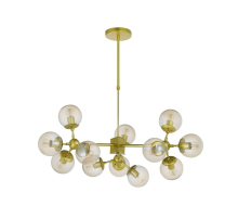 Подвесная люстра Lumina Deco Zodiak LDP 160-12 GD