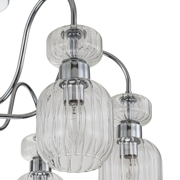 Потолочная люстра Escada Gloss 1141/6PL Chrome/Clear Потолочная люстра Escada Gloss 1141/6PL Chrome/Clear