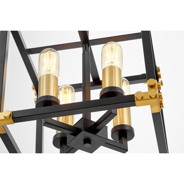 Подвесная люстра Lumina Deco Waldorf LDP 1140-4 BK+MD Подвесная люстра Lumina Deco Waldorf LDP 1140-4 BK+MD