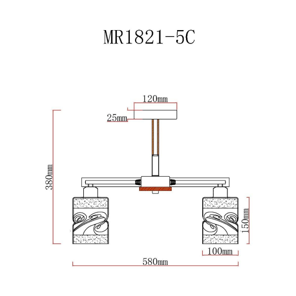 Потолочная люстра MyFar Olivia MR1821-5C