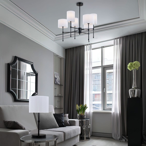 Подвесная люстра Eurosvet Notturno 60162/6 черный Smart