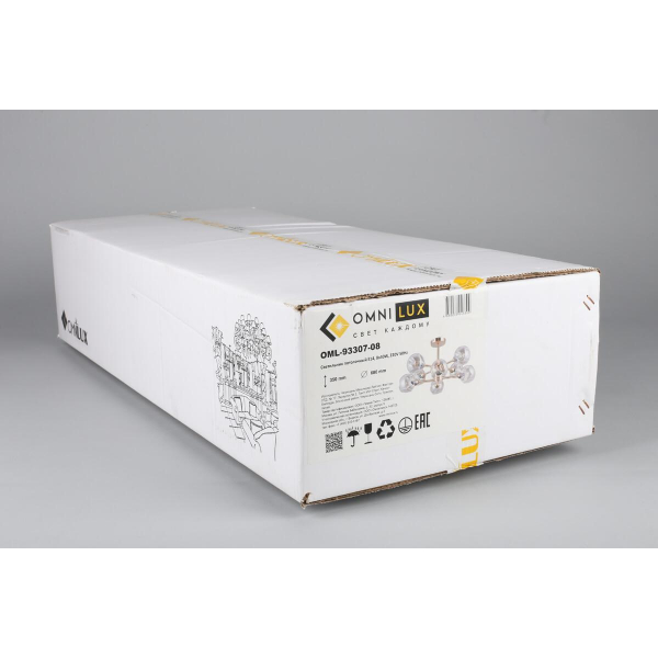 Потолочная люстра Omnilux Ostellato OML-93307-08 Потолочная люстра Omnilux Ostellato OML-93307-08