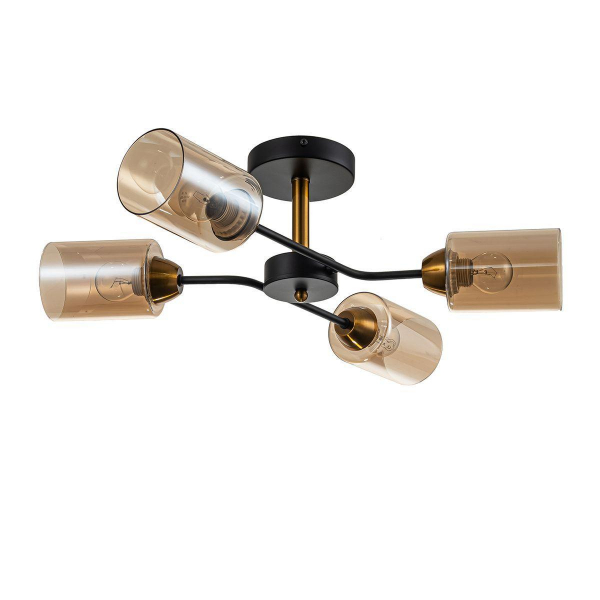 Потолочная люстра Escada Vertigo 1131/4P Black/Gold Потолочная люстра Escada Vertigo 1131/4P Black/Gold