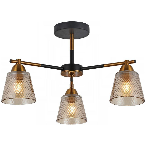 Потолочная люстра Illumico IL8226-3COU-79 BK GD Потолочная люстра Illumico IL8226-3COU-79 BK GD